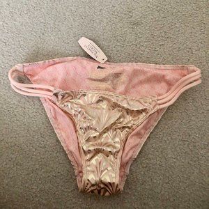 Small VS Victoria’s Secret BOMBSHELL Bikini Pink & Gold (BOTTOM ONLY)